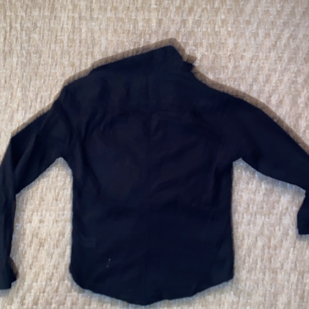 Frank & Eileen Barry Black Button Down sz XS - Picture 2 of 6